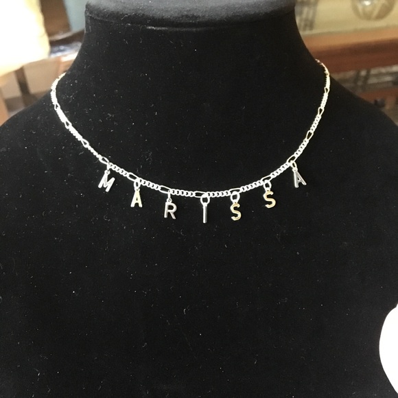 Custom ‘Initial Charm’ Name Necklaces. (GD or SV) - Picture 2 of 3